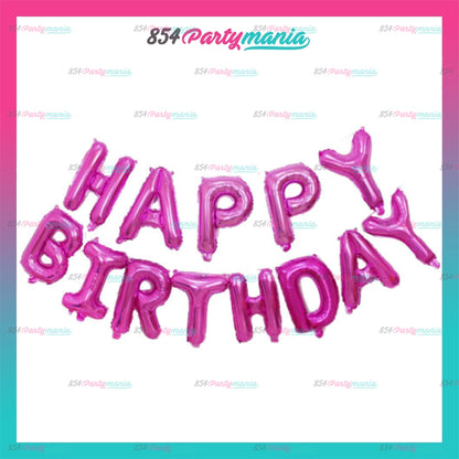 HAPPY BIRTHDAY LETTER FOIL SET (sold by 10's)