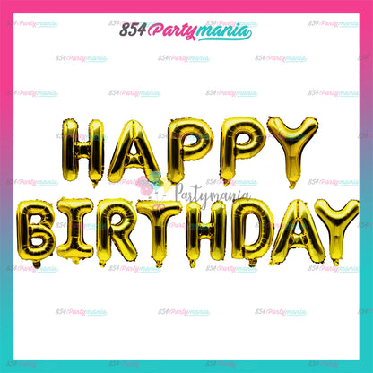 HAPPY BIRTHDAY LETTER FOIL SET (sold by 10's)