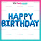 HAPPY BIRTHDAY LETTER FOIL SET (sold by 10's)