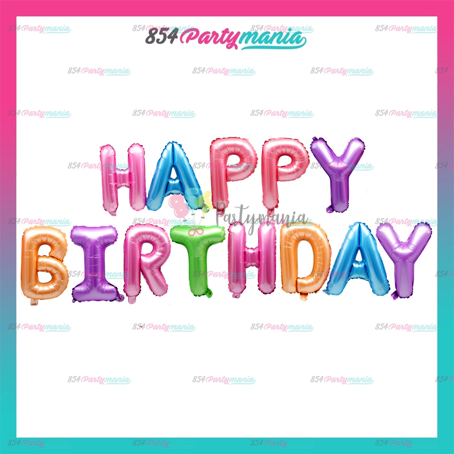 HAPPY BIRTHDAY LETTER FOIL SET (sold by 10's)