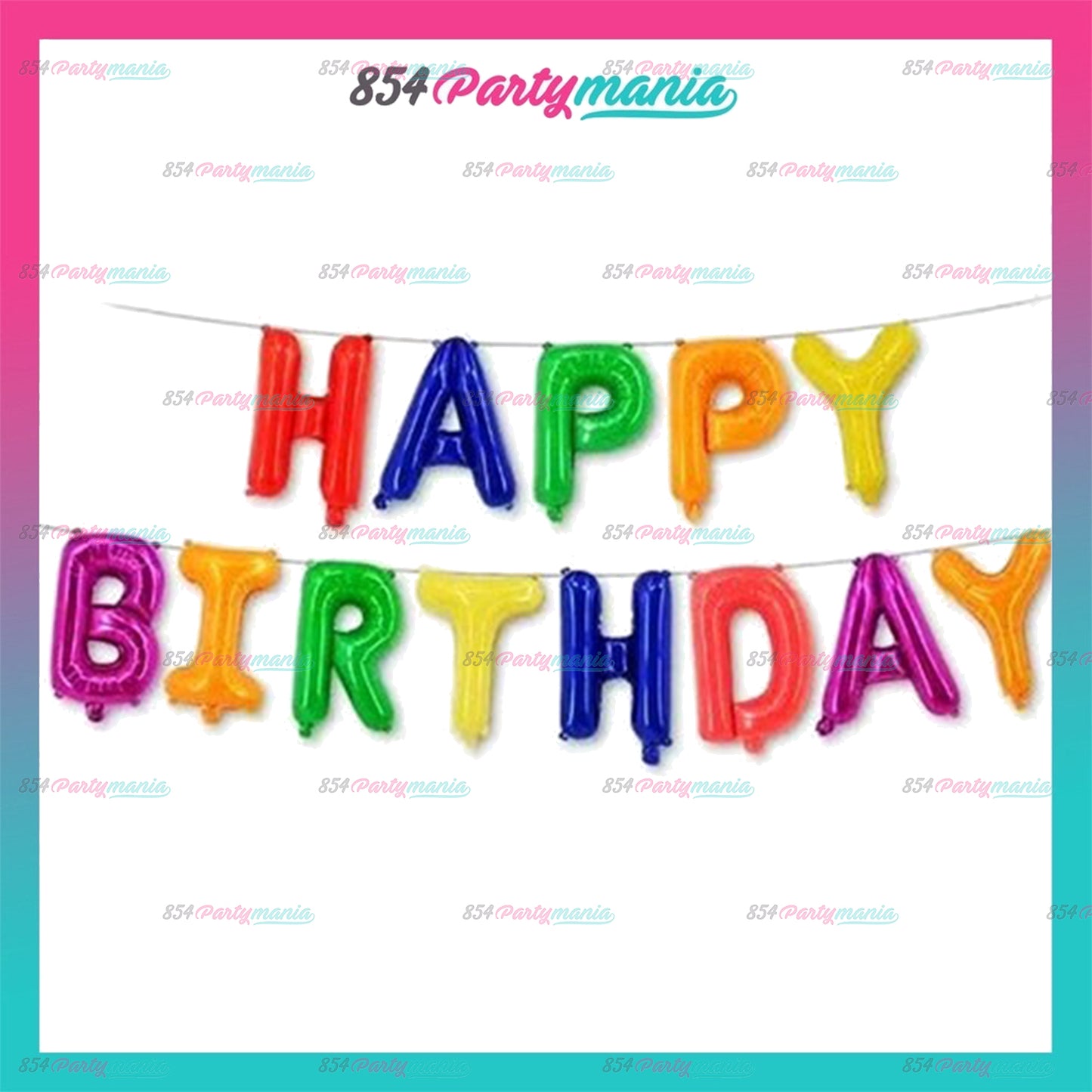 HAPPY BIRTHDAY LETTER FOIL SET (sold by 10's)