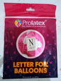 Letter and Number Foil Balloon Pink (sold by 10's) Prolatex Brand