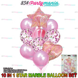10IN1 BALLOON SET MARBLE (sold by 10's)