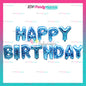 HAPPY BIRTHDAY LETTER FOIL SET (sold by 10's)