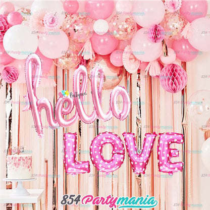 Letter and Number Foil Balloon Pink (sold by 10's) Prolatex Brand