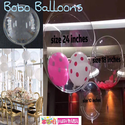 Clear Transparent Bobo Balloons and DIY Stickers