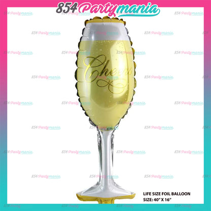 Life Size Whiskey Liquor Wine Champagne Beer Bottle Foil Balloons (sold by 10's)