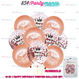 10 IN 1 HB PRINTED BALLOON SET (sold by 10's)