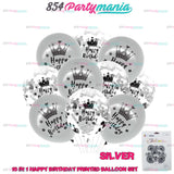 10 IN 1 HB PRINTED BALLOON SET (sold by 10's)