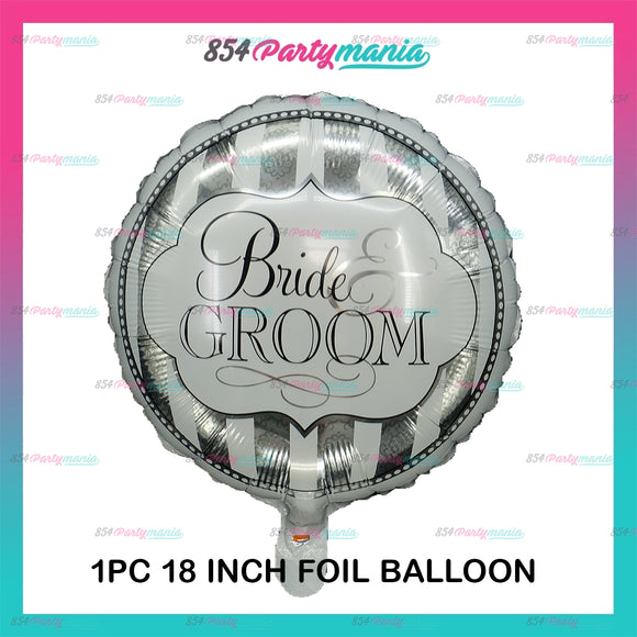 Foil Balloon Bride & Groon (sold by 50's)