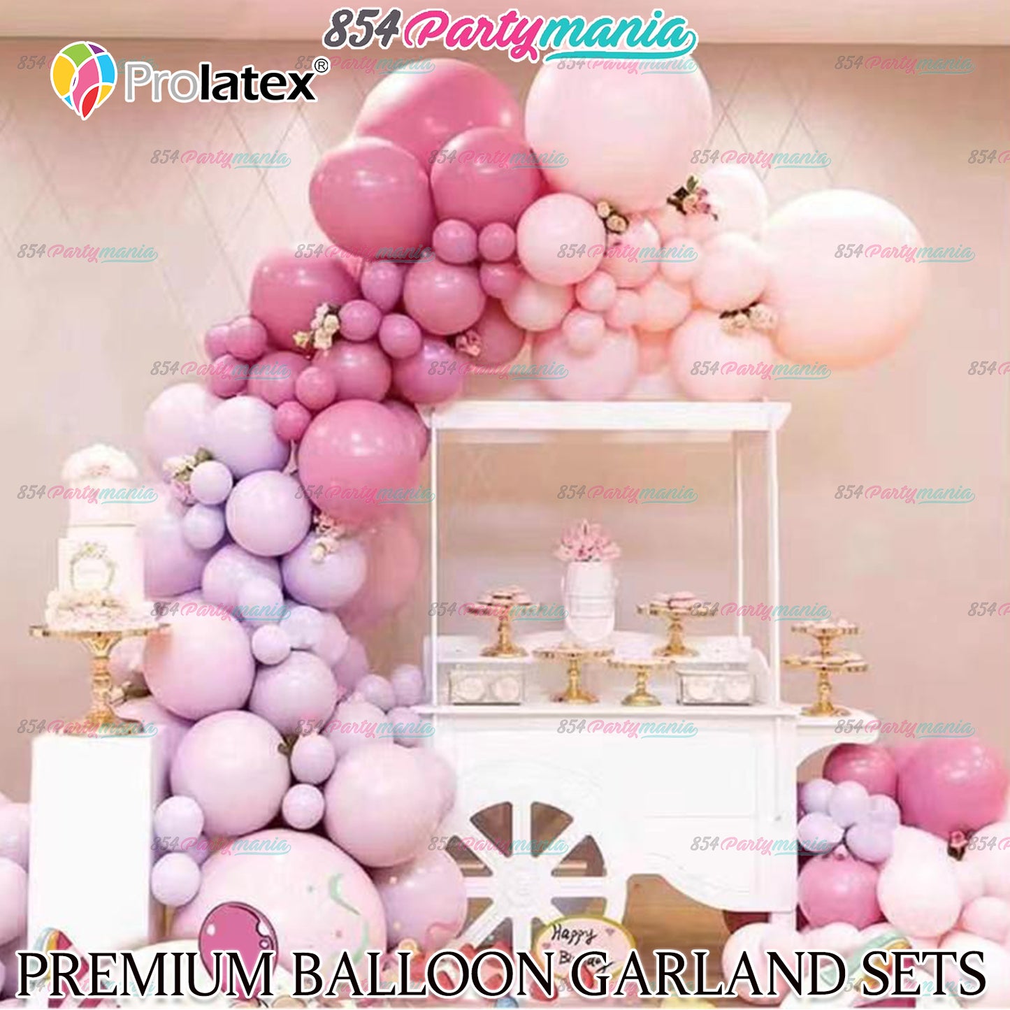 BALLOON GARLAND SETS-PURPLEPEACH