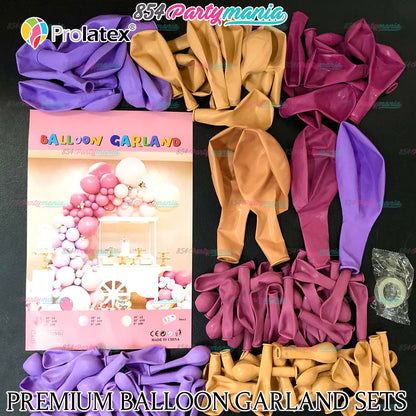 BALLOON GARLAND SETS-PURPLEPEACH