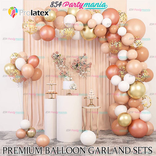 BALLOON GARLAND SETS-RETRO BEAN PINK