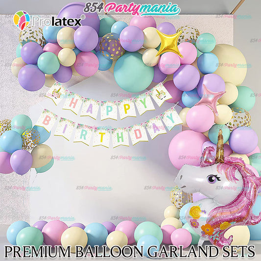 BALLOON GARLAND SETS-UNICORN