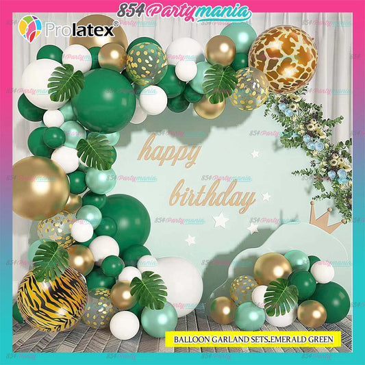 BALLOON GARLAND SETS-EMERALDGREEN