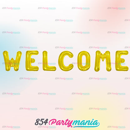 WELCOME letter foil set (10 sets min)