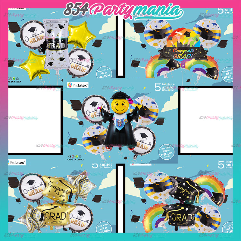 5in1 Balloon Set Graduation (sold by 10's)