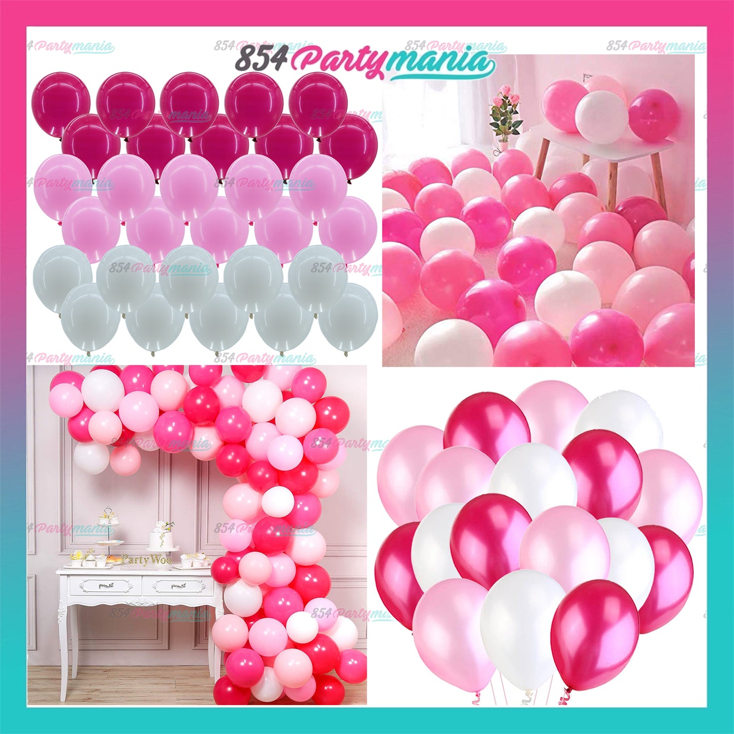 Tri Color Prolatex Balloons 30pcs 3in1 Balloon Set (sold by 5pck)