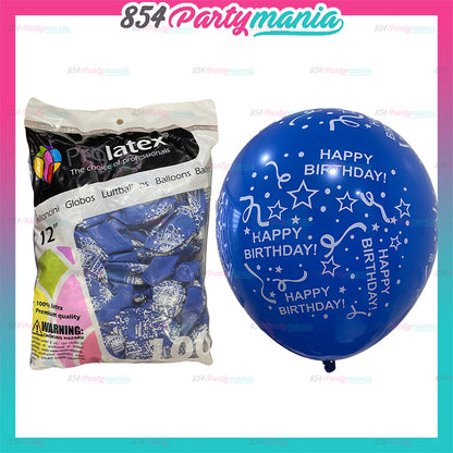 Fullprint Printed Happy Birthday 12" Prolatex (sold by 3bags)