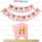 Happy Birthday Banner with Gold Print (12pcs min)