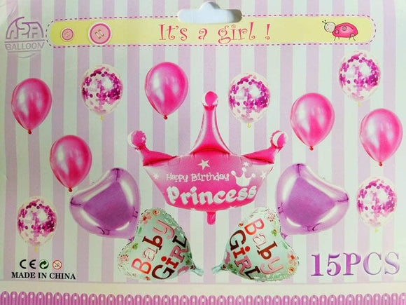 15PCS BABY BALLOON SET (sold by 10's)