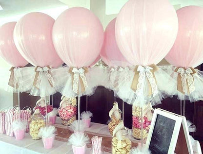 Centerpiece Stand Balloon Tulle Set (10pcs min)