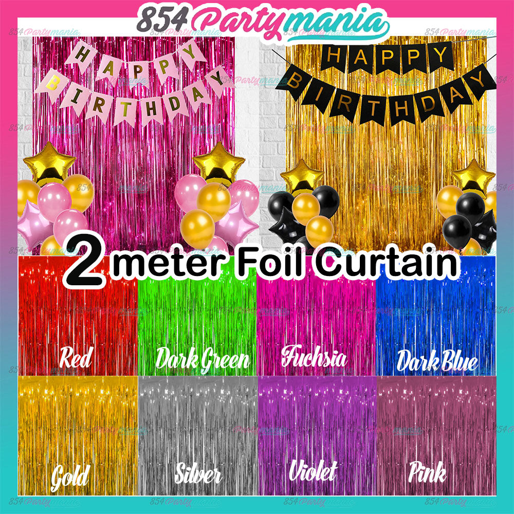 2Meters Foil Curtain Shiny (sold by 5pcs)