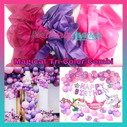 Tri Color Prolatex Balloons 30pcs 3in1 Balloon Set (sold by 5pck)