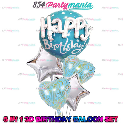 5 IN 1 BALLOON SET 3D HB BALLOON (sold by 10's)