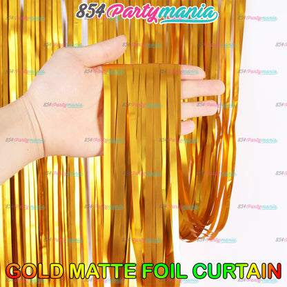 Matte Foil Curtain 3M [THICKER QUALITY] (5pcs min)