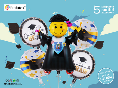 5in1 Balloon Set Graduation (sold by 10's)