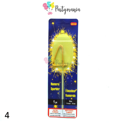 Sparkling Number Candle (24pcs min /order)