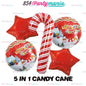 Christmas 5in1 Foil Balloon Set (sold by 10's) Seasonal