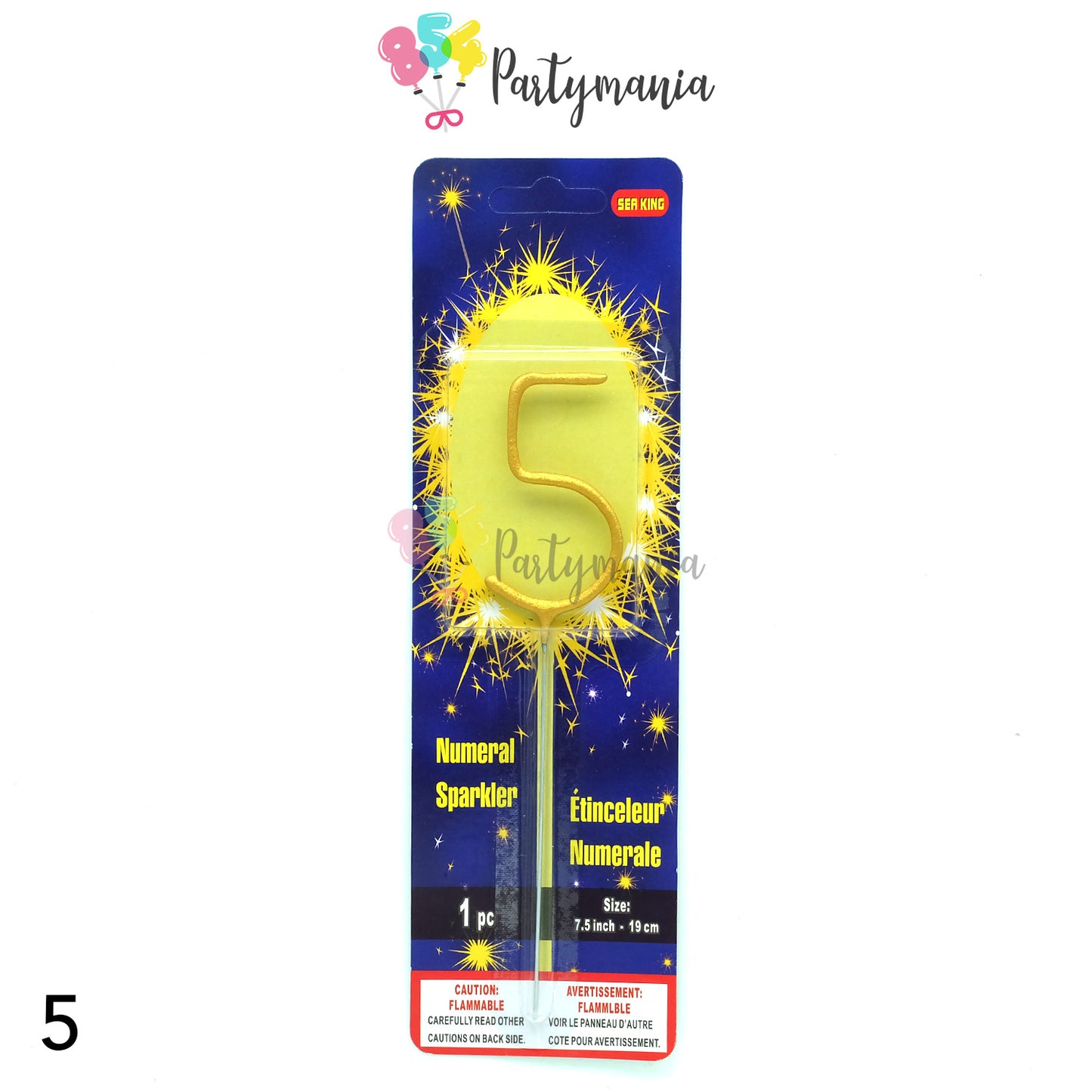 Sparkling Number Candle (24pcs min /order)