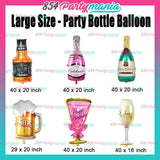 Life Size Whiskey Liquor Wine Champagne Beer Bottle Foil Balloons (sold by 10's)