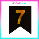 Letter and Number Banner Black (sold by 10's)
