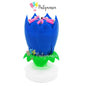 Rotating Musical Lotus Candle (10pcs min/ order)