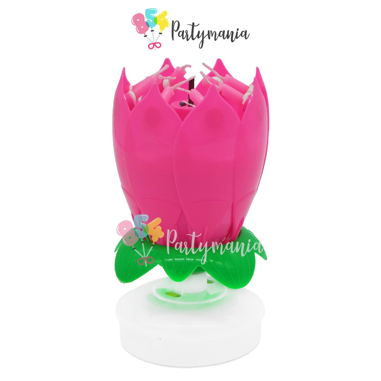 Rotating Musical Lotus Candle (10pcs min/ order)