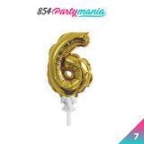 NUMBER CAKE TOPPER (sold by 12's)