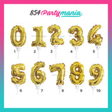 NUMBER CAKE TOPPER (sold by 12's)