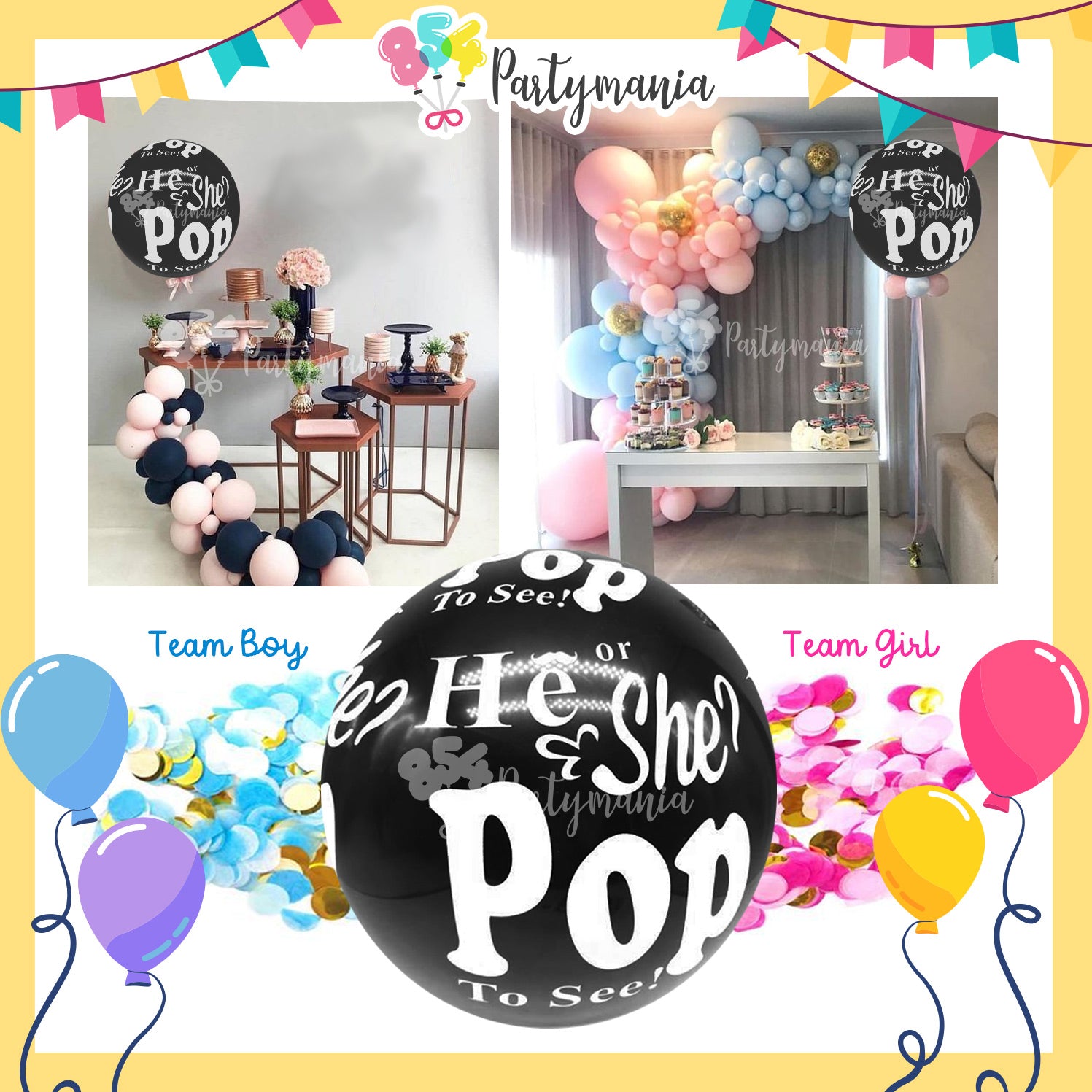 Gender Reveal POP Balloon - Balloons and Events