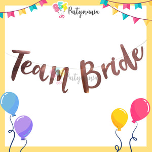 Team Bride Banner Gold (10pcs min)