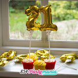 NUMBER CAKE TOPPER (sold by 12's)