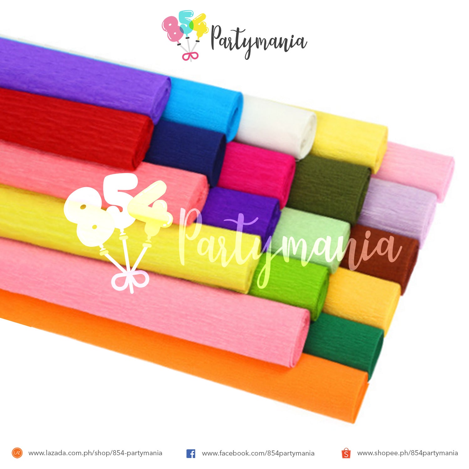 gimboo - Crepe Paper 10 Rolls 50 x 200 cm Assorted / Crepe Tape Colourful  Ribbons Crepe Paper / Ideal for Creative Hobbies / 1 Pack / Assorted  Colours 14113352-99 : : Home & Kitchen
