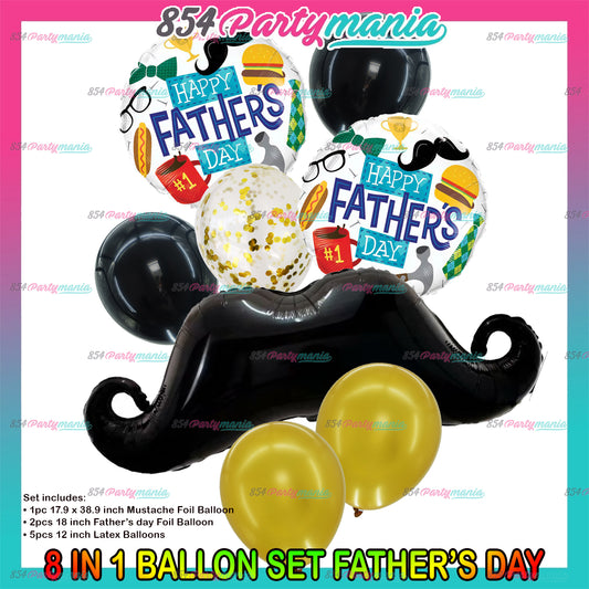 8in1 Balloon Set Fathers Day (sold by 10's)