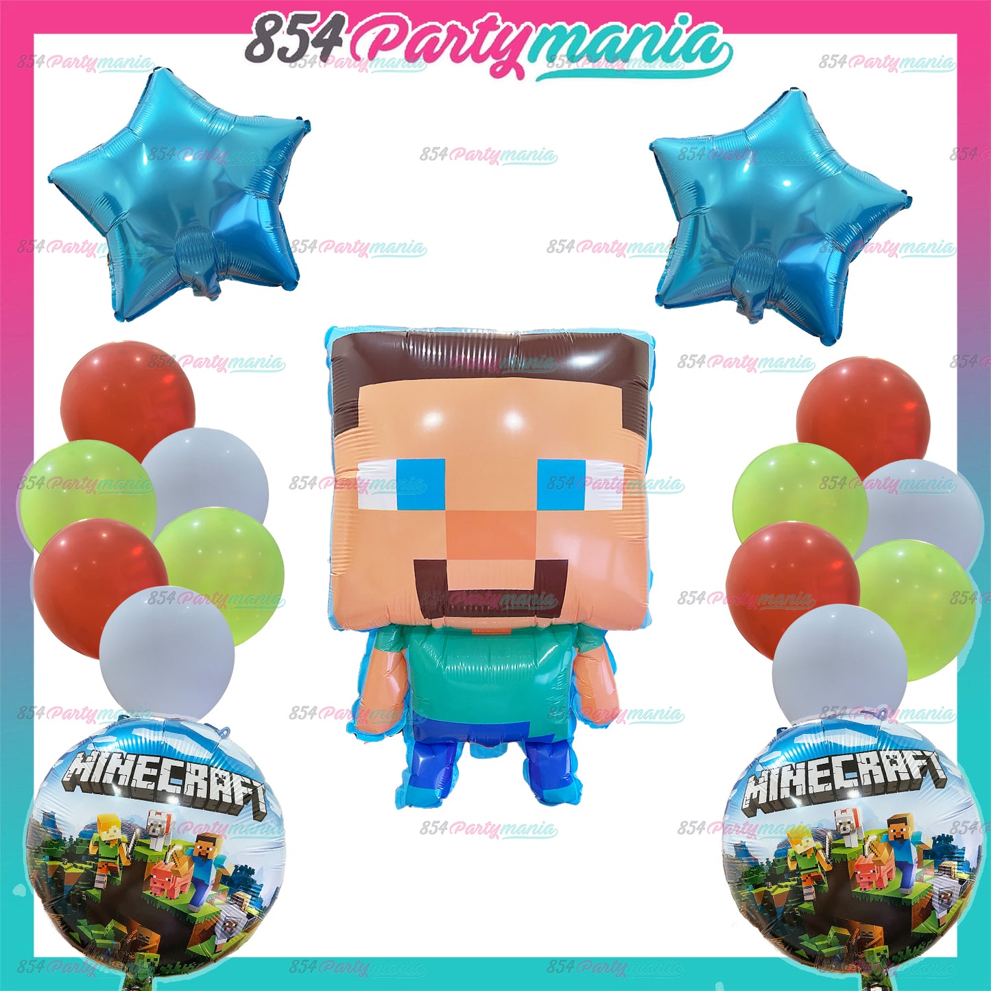 MINECRAFT COMPLETE BIRTHDAY SET (sold by 10's)