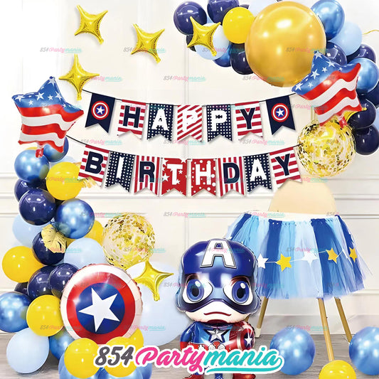 BALLOON GARLAND SETS-CAPTAINAMERICA-HY02036