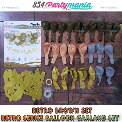 RETRO SERIES BALLOON GARLAND SET (sold by 10's)