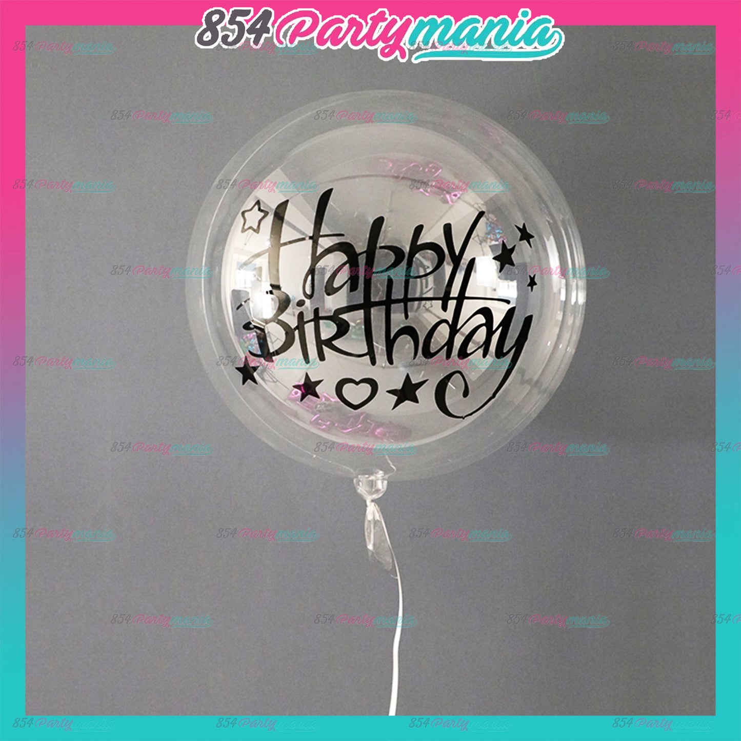 Clear Transparent Bobo Balloons and DIY Stickers