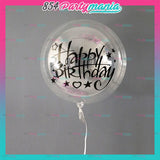 Clear Transparent Bobo Balloons and DIY Stickers